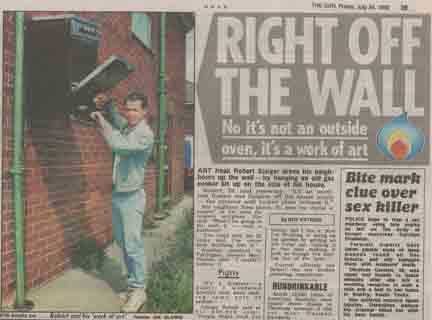 The Sun newspaper's feature on Andy Pacino's garden art.